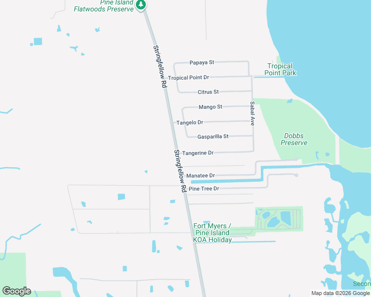 map of restaurants, bars, coffee shops, grocery stores, and more near 3820 Tangerine Drive in Saint James City