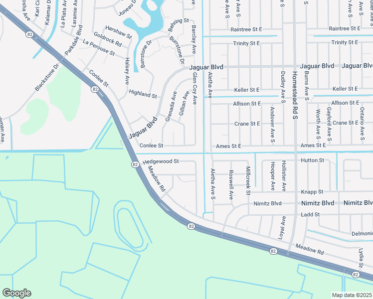 map of restaurants, bars, coffee shops, grocery stores, and more near 484 Conlee Street in Lehigh Acres