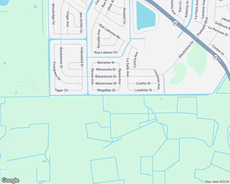 map of restaurants, bars, coffee shops, grocery stores, and more near 226 Magellen Street in Fort Myers