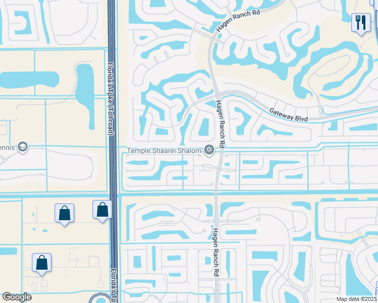 map of restaurants, bars, coffee shops, grocery stores, and more near 7609 Trapani Lane in Boynton Beach