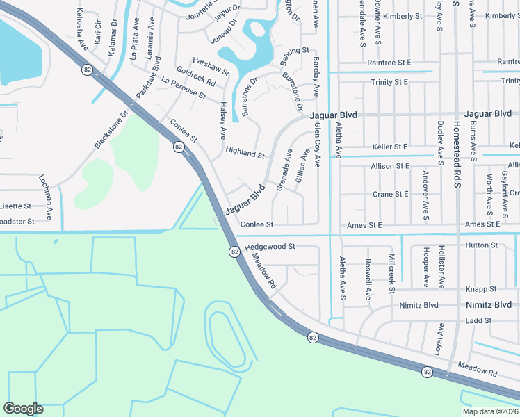 map of restaurants, bars, coffee shops, grocery stores, and more near 841 Grassmere Circle in Lehigh Acres