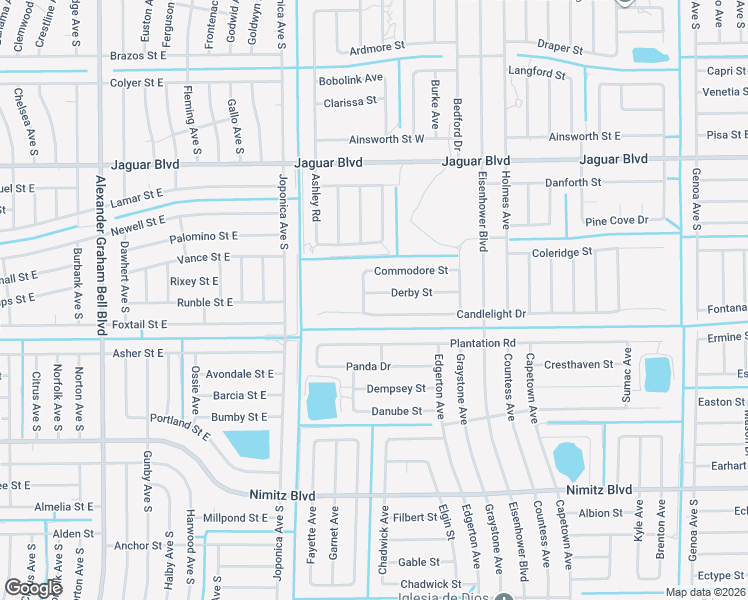 map of restaurants, bars, coffee shops, grocery stores, and more near 938 Derby Street in Lehigh Acres