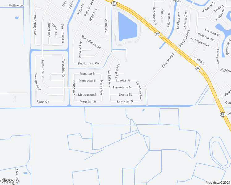 map of restaurants, bars, coffee shops, grocery stores, and more near 243 Lisette Street in Fort Myers