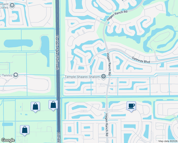 map of restaurants, bars, coffee shops, grocery stores, and more near 7657 Trapani Lane in Boynton Beach