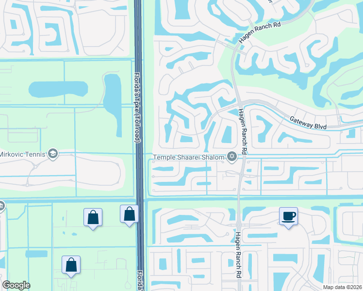 map of restaurants, bars, coffee shops, grocery stores, and more near 8930 Brittany Lakes Drive in Boynton Beach
