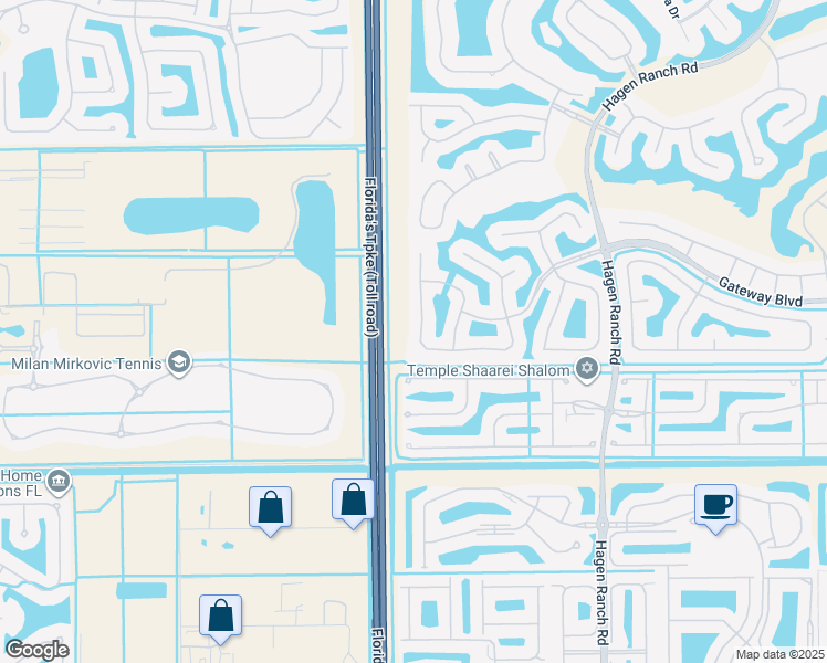 map of restaurants, bars, coffee shops, grocery stores, and more near 7904 Rockford Road in Boynton Beach