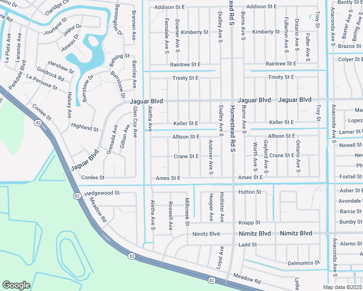 map of restaurants, bars, coffee shops, grocery stores, and more near 831 Downer Ave S in Lehigh Acres