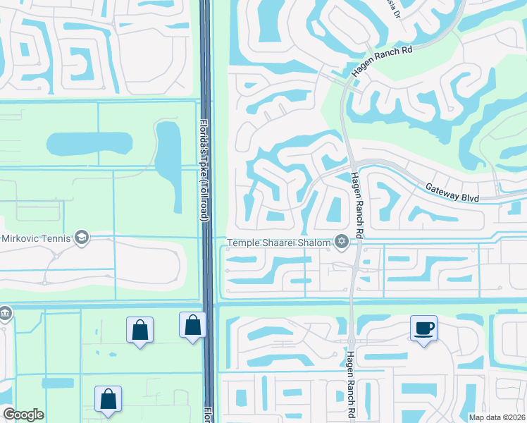 map of restaurants, bars, coffee shops, grocery stores, and more near 8930 Brittany Lakes Drive in Boynton Beach