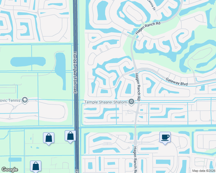 map of restaurants, bars, coffee shops, grocery stores, and more near 7748 Rockford Road in Boynton Beach