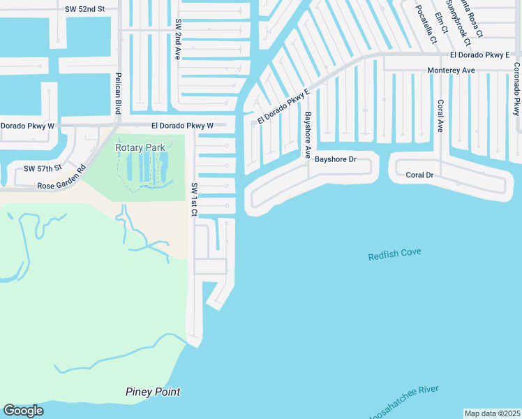 map of restaurants, bars, coffee shops, grocery stores, and more near 228 Bayshore Drive in Cape Coral