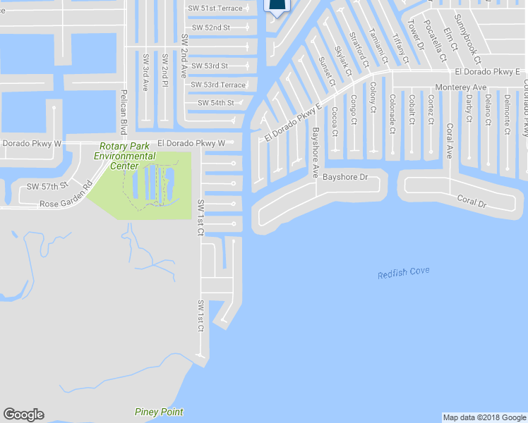 map of restaurants, bars, coffee shops, grocery stores, and more near 205 Bayshore Drive in Cape Coral