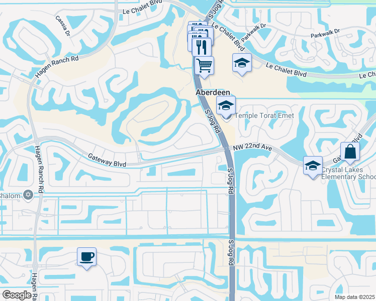 map of restaurants, bars, coffee shops, grocery stores, and more near 6569 Southport Drive in Boynton Beach