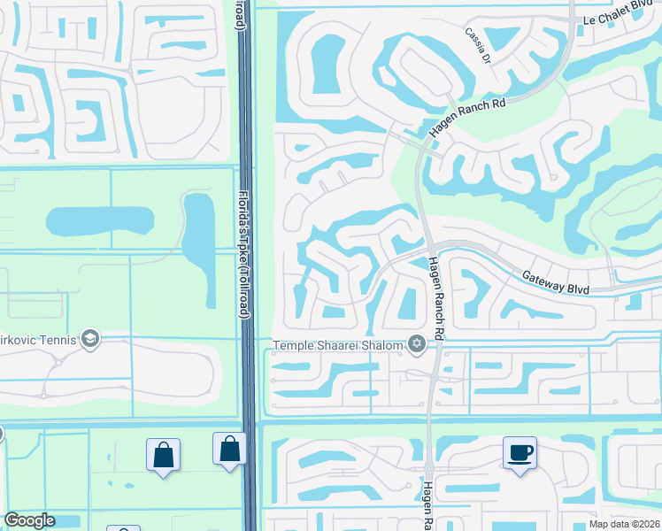 map of restaurants, bars, coffee shops, grocery stores, and more near 7693 Rockford Road in Boynton Beach