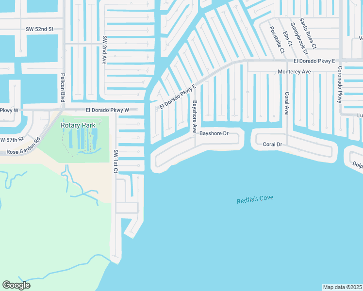 map of restaurants, bars, coffee shops, grocery stores, and more near 138 Bayshore Drive in Cape Coral