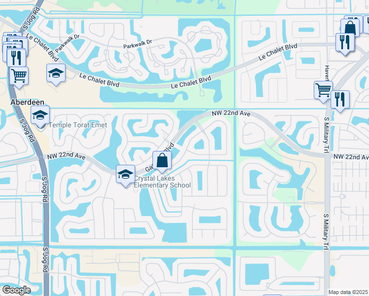 map of restaurants, bars, coffee shops, grocery stores, and more near 8670 Indian River Run South in Boynton Beach