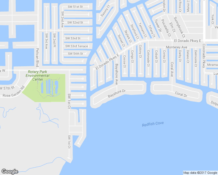 map of restaurants, bars, coffee shops, grocery stores, and more near 139 Bayshore Drive in Cape Coral