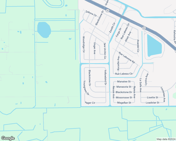 map of restaurants, bars, coffee shops, grocery stores, and more near 146 Blackstone Drive in Fort Myers