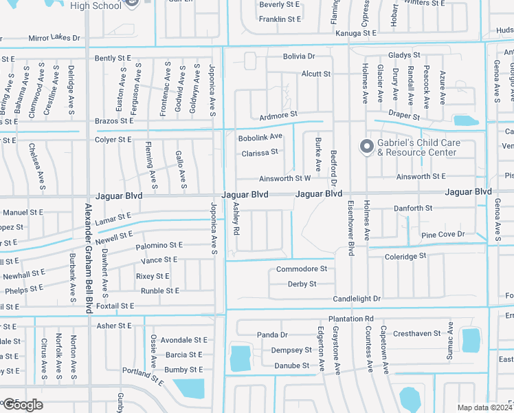 map of restaurants, bars, coffee shops, grocery stores, and more near 919 Chenault Street in Lehigh Acres
