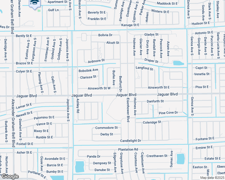 map of restaurants, bars, coffee shops, grocery stores, and more near 966 Ainsworth Street West in Lehigh Acres