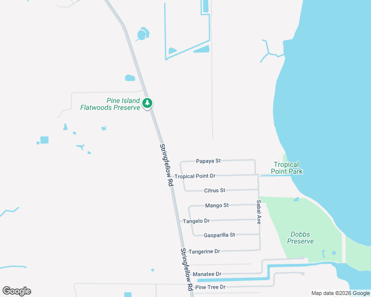 map of restaurants, bars, coffee shops, grocery stores, and more near 3822 Papaya Street in Saint James City