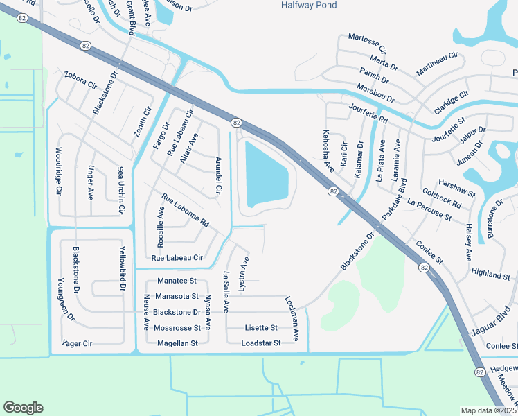 map of restaurants, bars, coffee shops, grocery stores, and more near 13614 Golden Palms Circle in Fort Myers