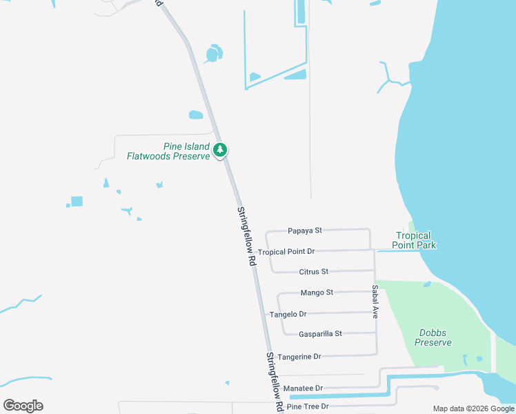 map of restaurants, bars, coffee shops, grocery stores, and more near 6150 Stringfellow Road in Saint James City
