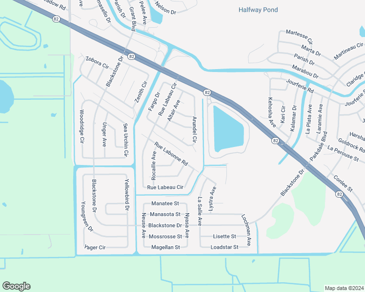 map of restaurants, bars, coffee shops, grocery stores, and more near 757 Arundel Circle in Fort Myers