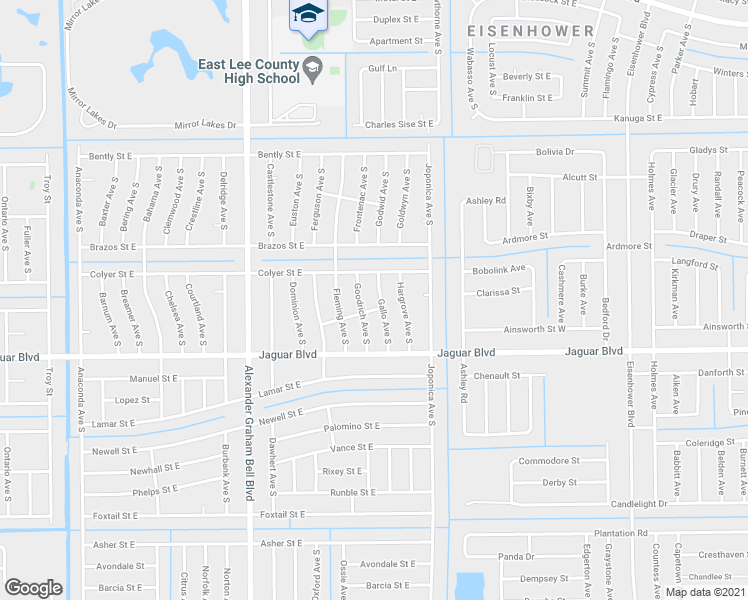 map of restaurants, bars, coffee shops, grocery stores, and more near 762 Gallo Avenue in Lehigh Acres