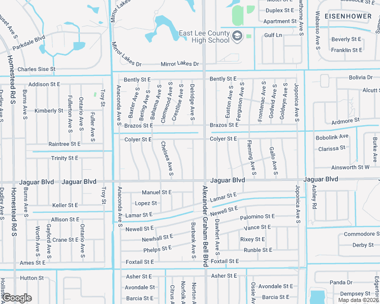 map of restaurants, bars, coffee shops, grocery stores, and more near 752 Crystal Avenue in Lehigh Acres