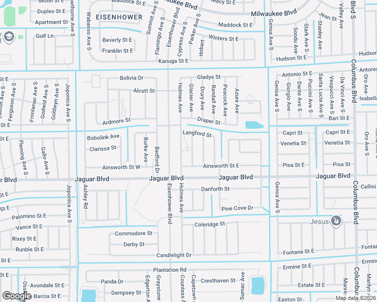 map of restaurants, bars, coffee shops, grocery stores, and more near 766 Kirkman Avenue in Lehigh Acres