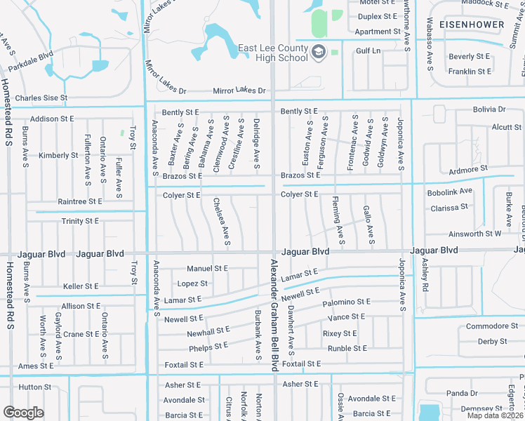 map of restaurants, bars, coffee shops, grocery stores, and more near 752 Crystal Avenue in Lehigh Acres