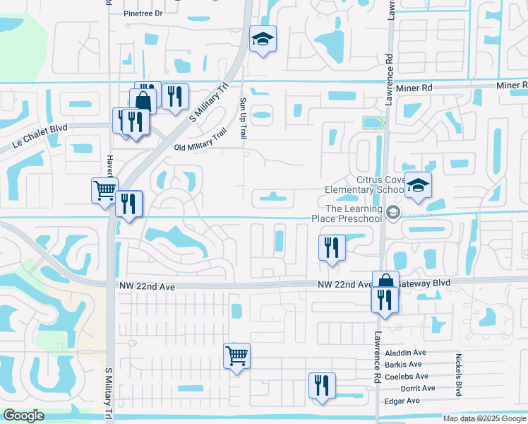 map of restaurants, bars, coffee shops, grocery stores, and more near 8314 Bermuda Sound Way in Boynton Beach