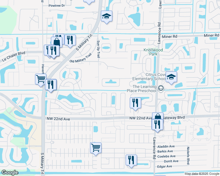 map of restaurants, bars, coffee shops, grocery stores, and more near 8314 Bermuda Sound Way in Boynton Beach