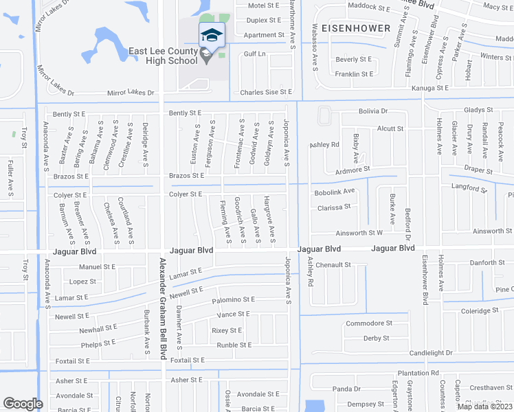 map of restaurants, bars, coffee shops, grocery stores, and more near 755 Gallo Avenue South in Lehigh Acres