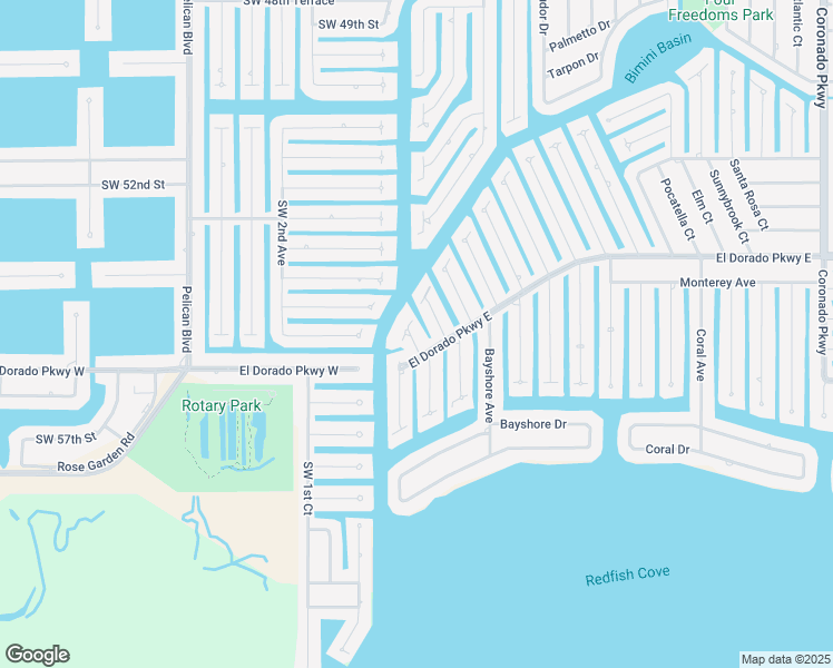 map of restaurants, bars, coffee shops, grocery stores, and more near 5233 Savoy Court in Cape Coral