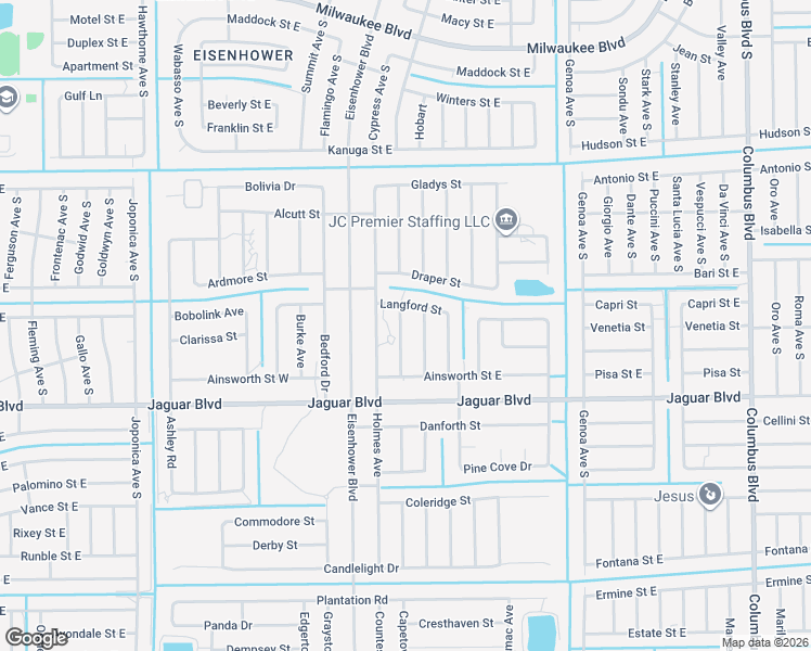 map of restaurants, bars, coffee shops, grocery stores, and more near 766 Kirkman Avenue in Lehigh Acres