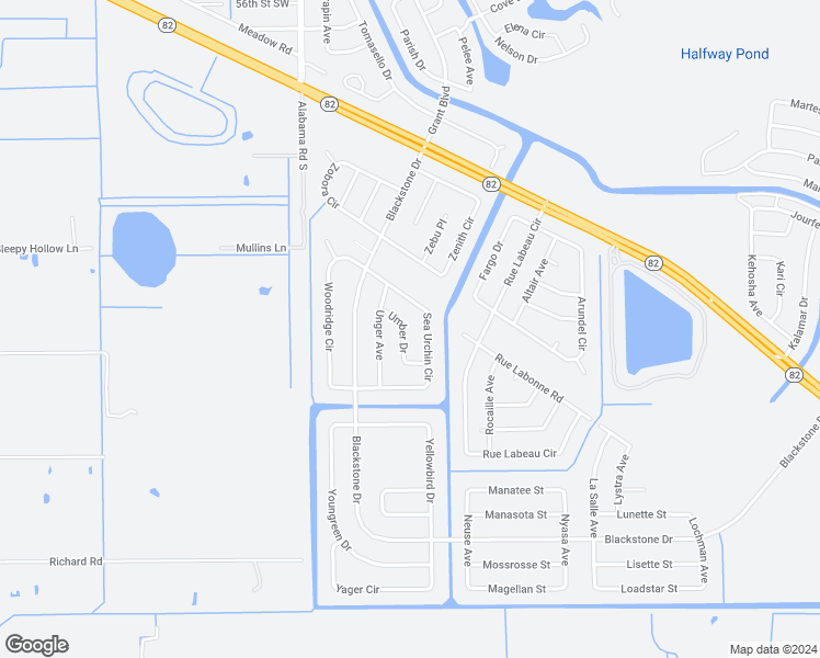 map of restaurants, bars, coffee shops, grocery stores, and more near 817 Umber Drive in Fort Myers