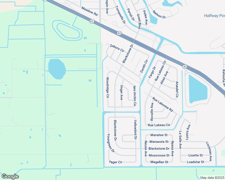 map of restaurants, bars, coffee shops, grocery stores, and more near 120 Blackstone Drive in Fort Myers
