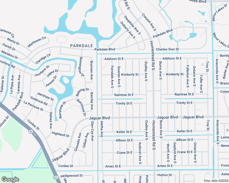 map of restaurants, bars, coffee shops, grocery stores, and more near 509 Raintree Street East in Lehigh Acres