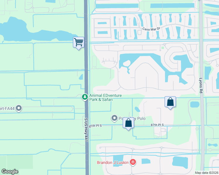 map of restaurants, bars, coffee shops, grocery stores, and more near 9785 Hindel Court in Boynton Beach