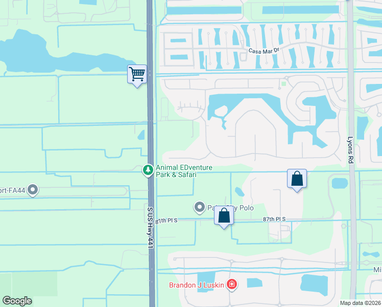 map of restaurants, bars, coffee shops, grocery stores, and more near 9825 Hindel Court in Boynton Beach