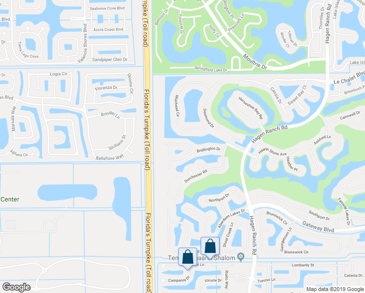 map of restaurants, bars, coffee shops, grocery stores, and more near 7915 Bridlington Drive in Boynton Beach