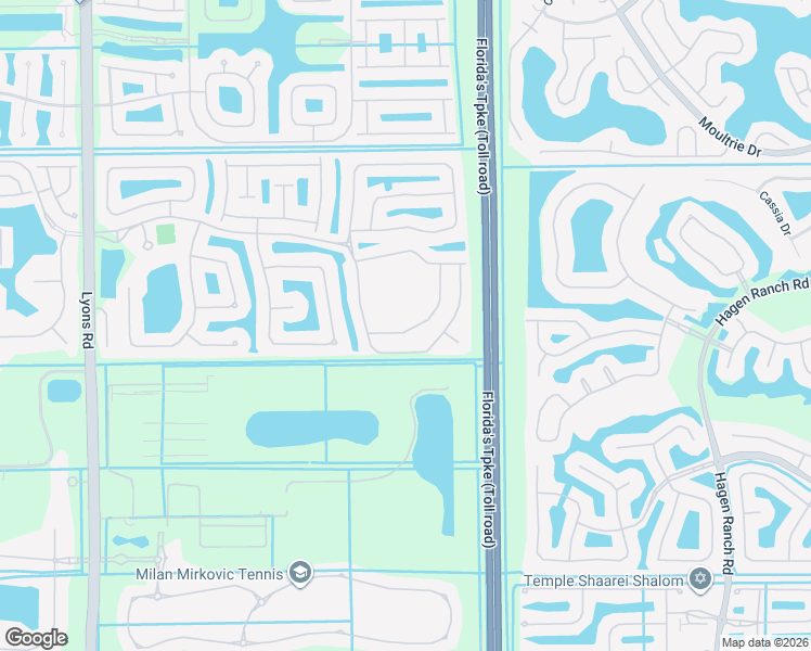 map of restaurants, bars, coffee shops, grocery stores, and more near 8451 Siciliano Street in Boynton Beach