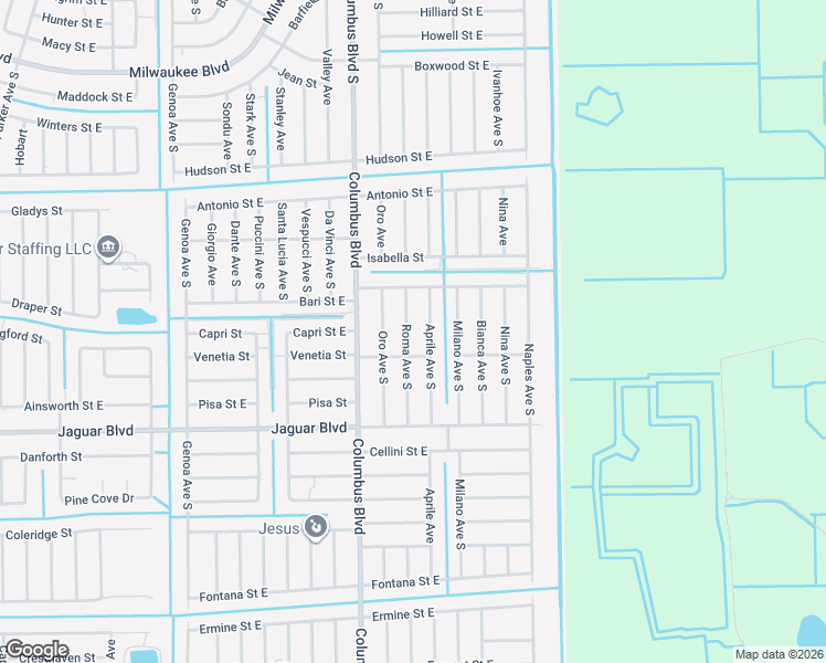 map of restaurants, bars, coffee shops, grocery stores, and more near 746 Aprile Avenue South in Lehigh Acres