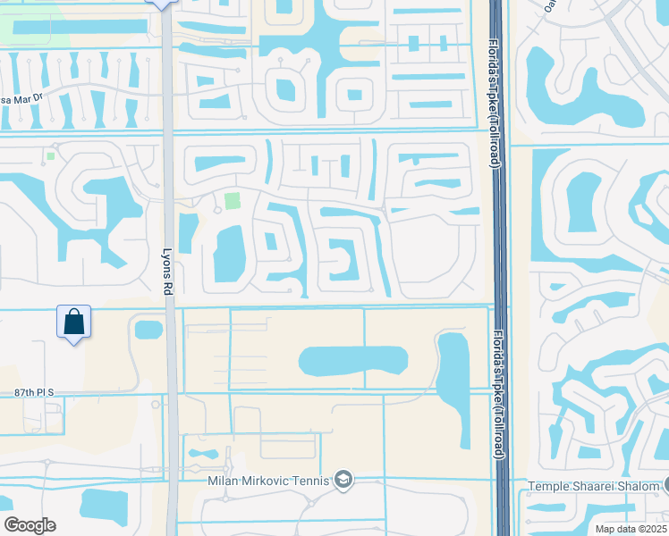 map of restaurants, bars, coffee shops, grocery stores, and more near 8542 Royal Verona Circle in Boynton Beach
