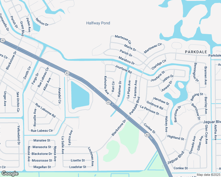 map of restaurants, bars, coffee shops, grocery stores, and more near 730 Kari Circle in Lehigh Acres