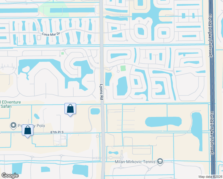 map of restaurants, bars, coffee shops, grocery stores, and more near 8467 Marsala Way in Boynton Beach