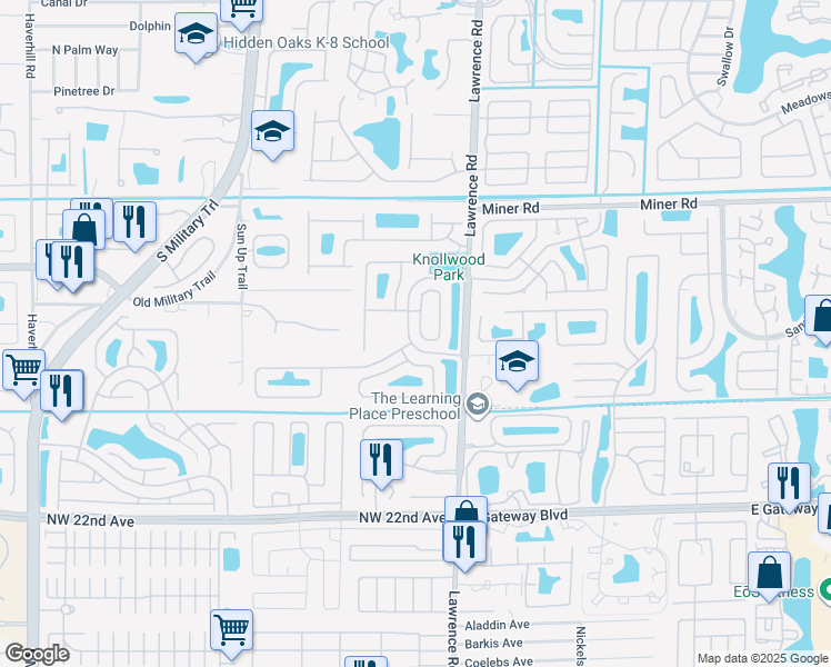 map of restaurants, bars, coffee shops, grocery stores, and more near 8161 Mystic Harbor Circle in Boynton Beach