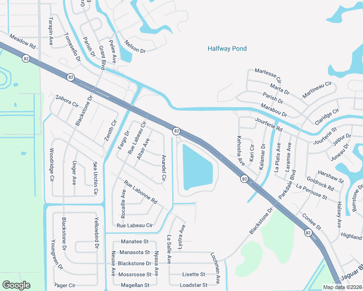 map of restaurants, bars, coffee shops, grocery stores, and more near 13113 Golden Palms Circle in Fort Myers