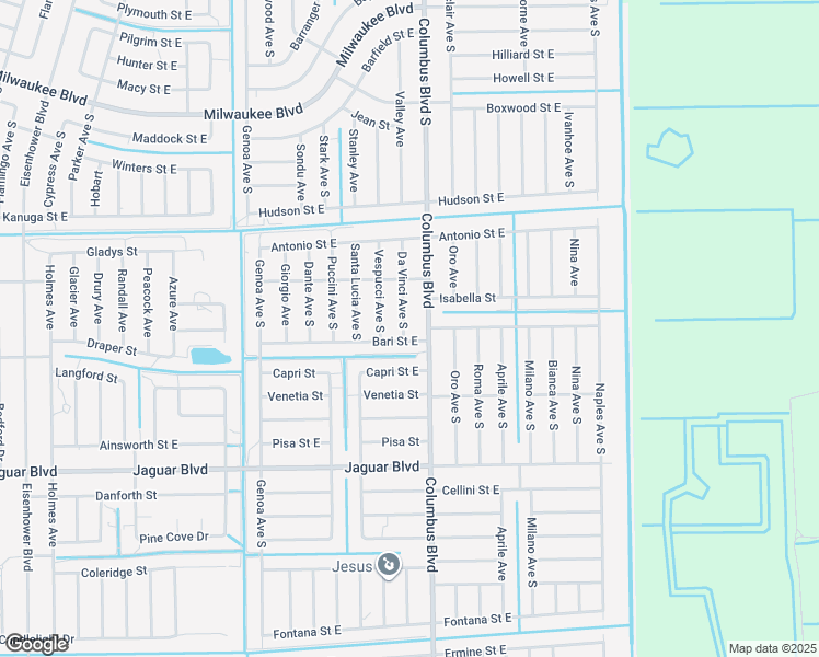 map of restaurants, bars, coffee shops, grocery stores, and more near 731 Da Vinci Avenue South in Lehigh Acres